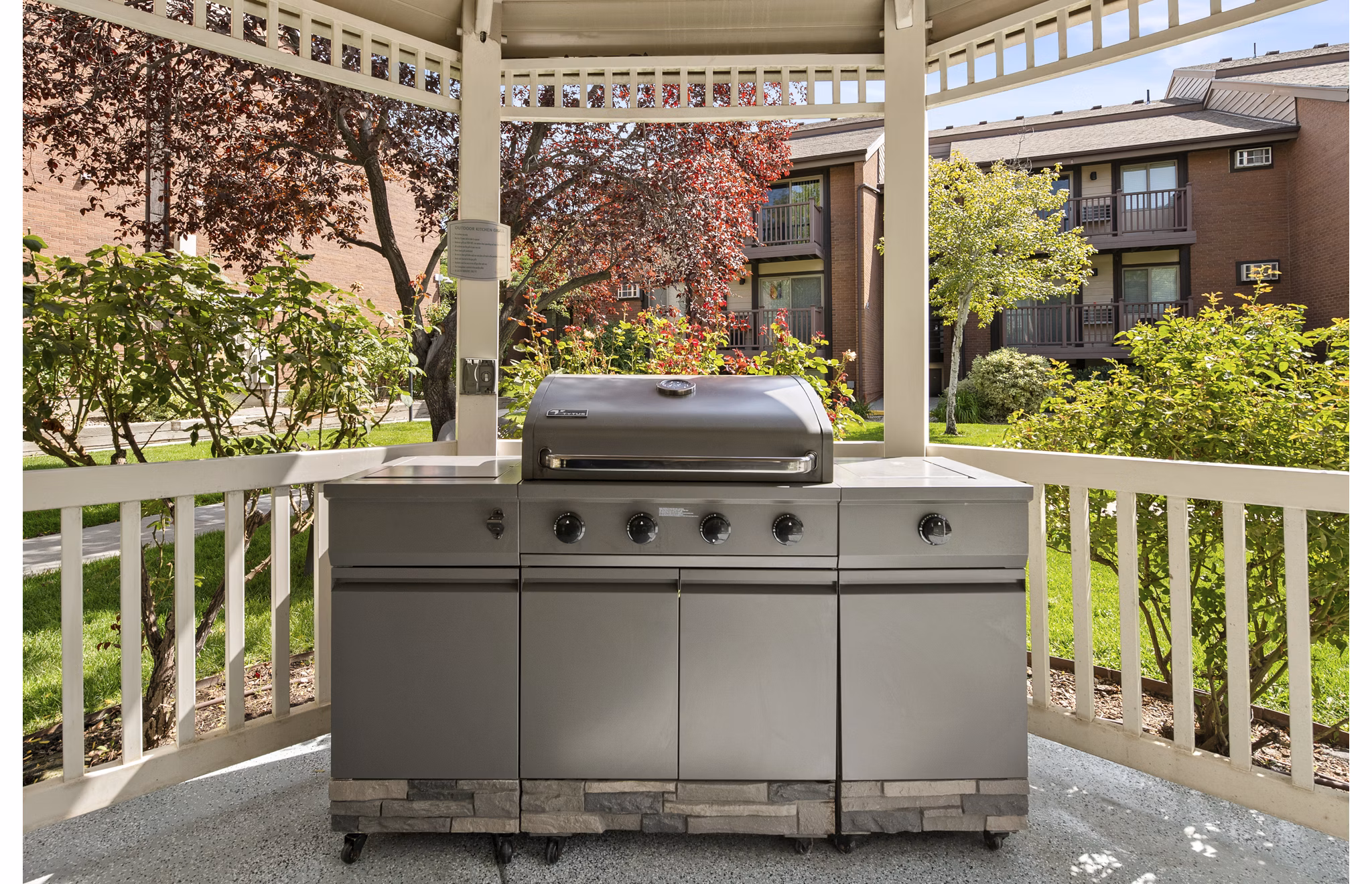 patio at Garden Apartments
