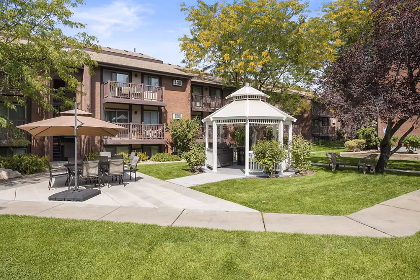 patio at Garden Apartments