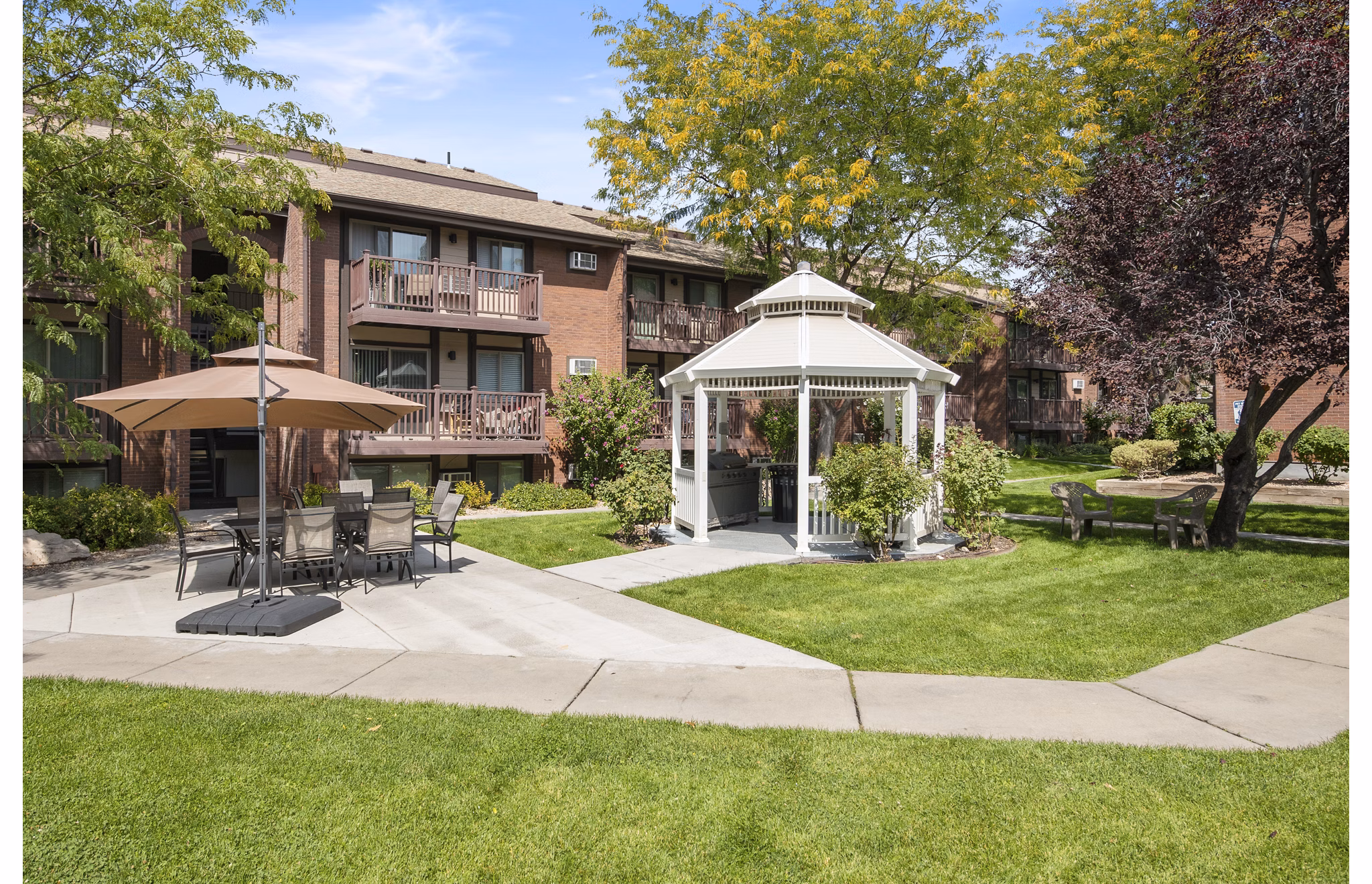 patio at Garden Apartments