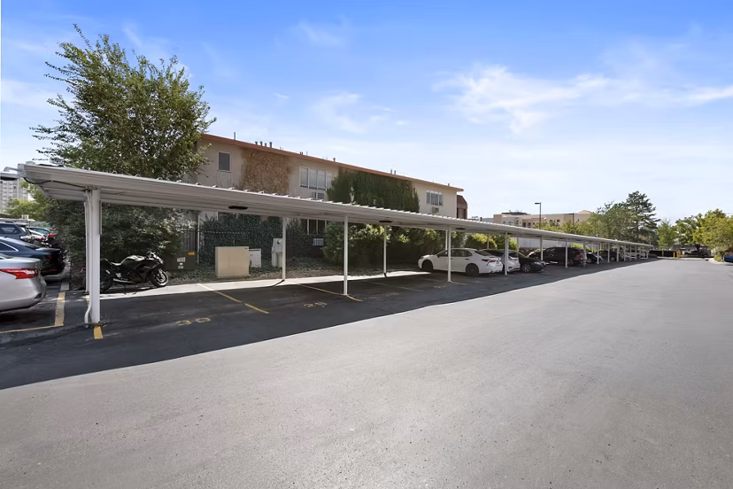 Car park at Garden Apartments