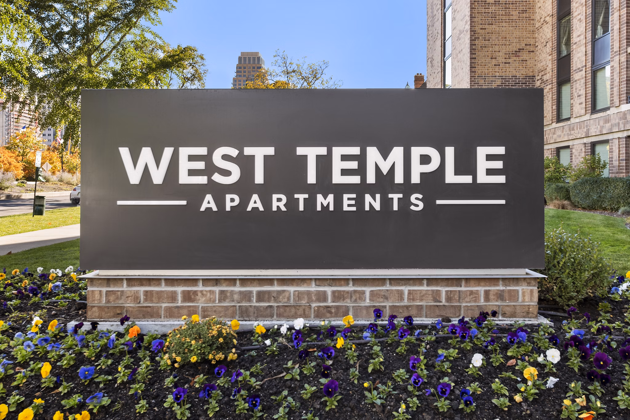 building/exterior at West Temple Apartments