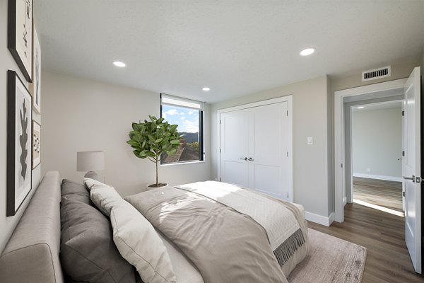 bedroom at West Temple Apartments