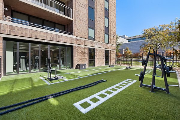 fitness center at West Temple Apartments