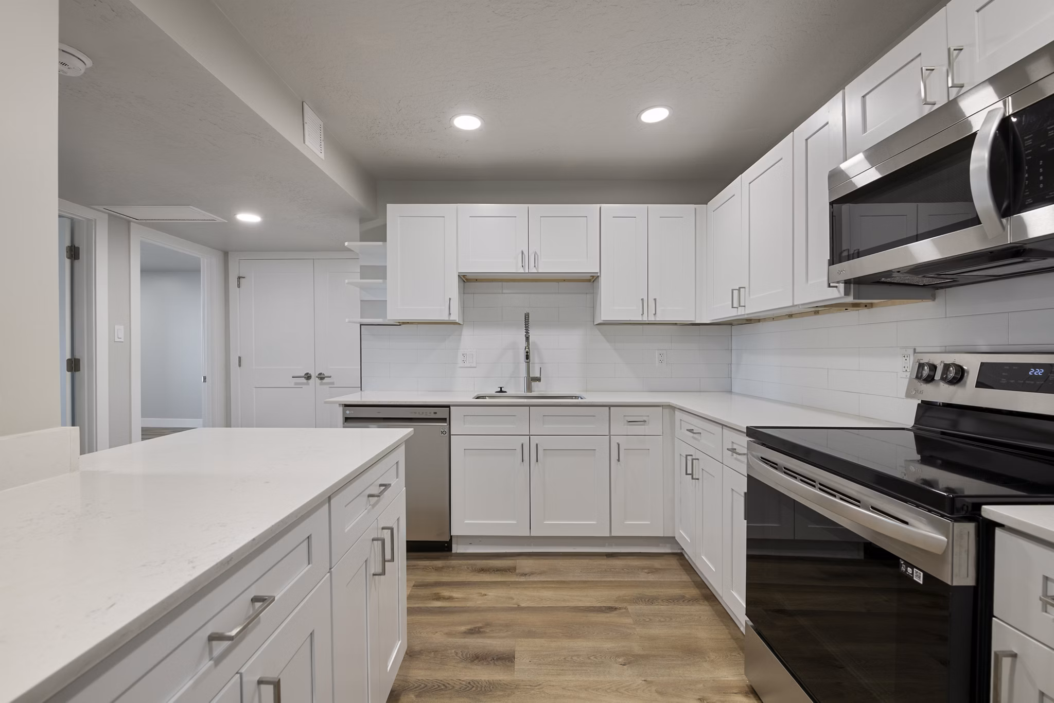 kitchen at West Temple Apartments