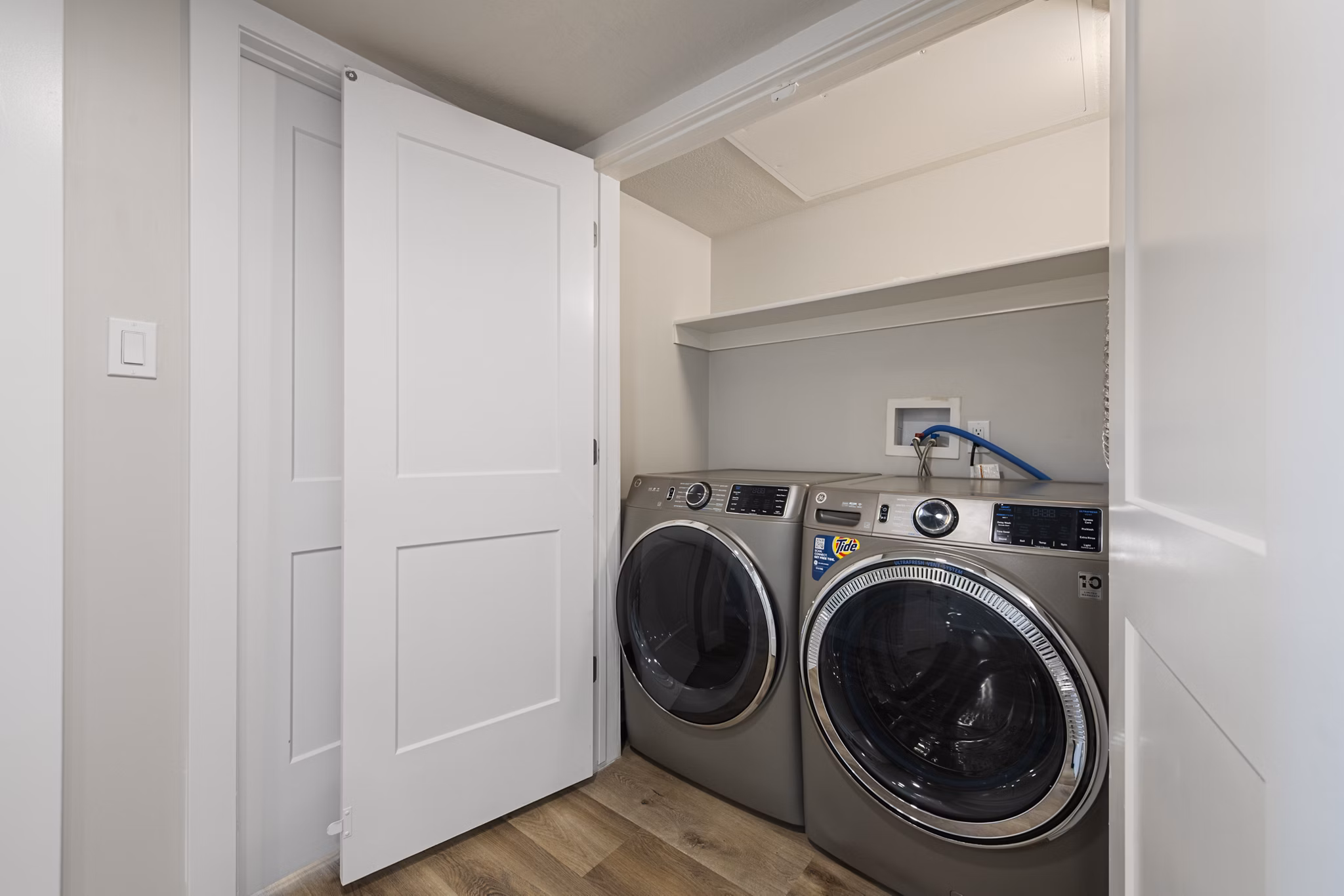 laundry room at West Temple Apartments