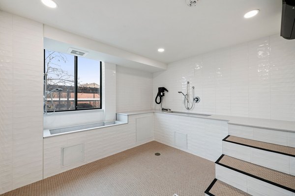 dog wash station at West Temple Apartments