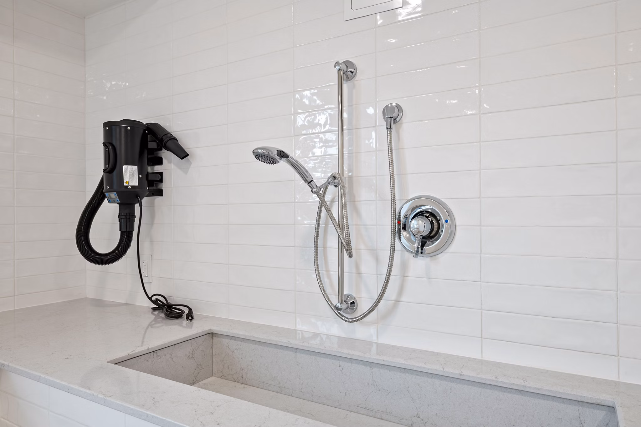 dog wash station at West Temple Apartments
