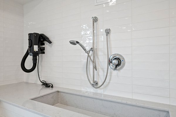 dog wash station at West Temple Apartments
