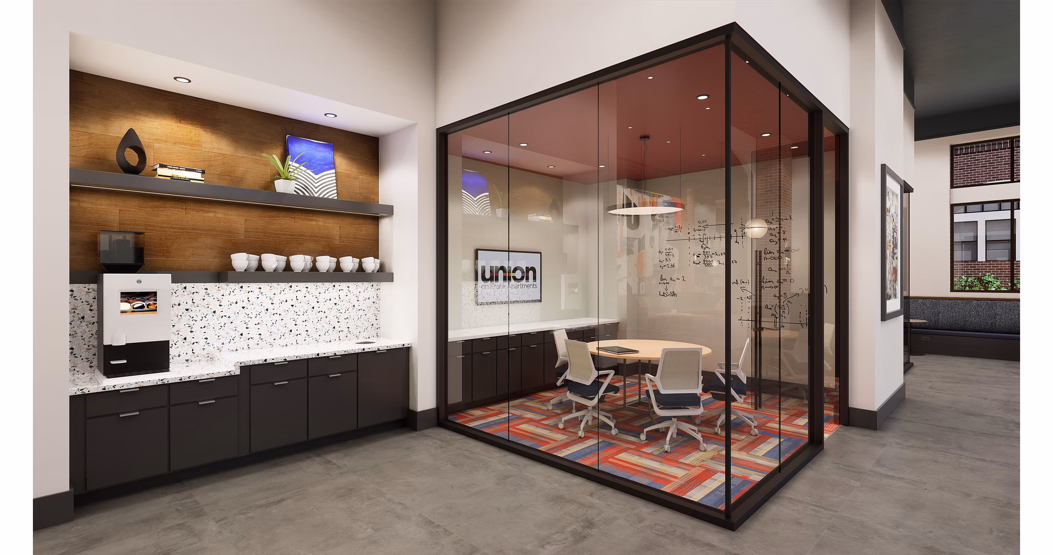 Union on Frank Apartments: Meeting facility with modern design features for effective collaborations