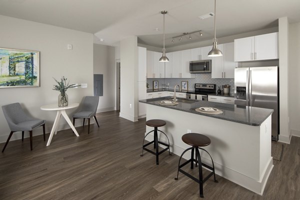 kitchen at Leigh House Apartments