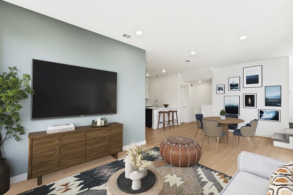living room at Ascent at Campus of Life Apartments 