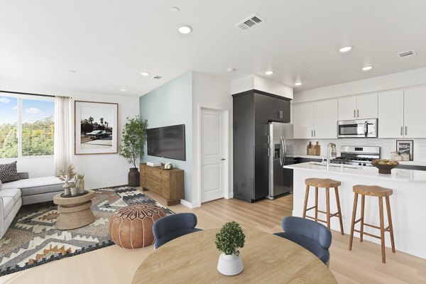 living room at Ascent at Campus of Life Apartments 