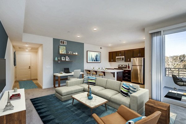 living room at Ascent at Campus of Life Phase II Apartments
