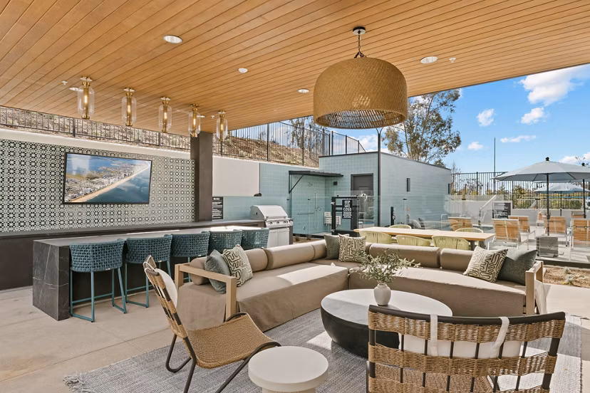 patio at Ascent at Campus of Life Apartments