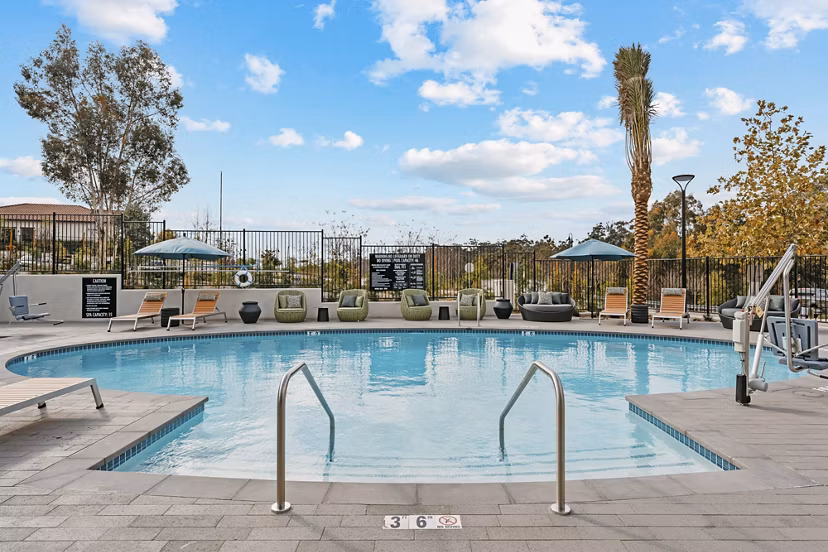 pool at Ascent at Campus of Life Apartments