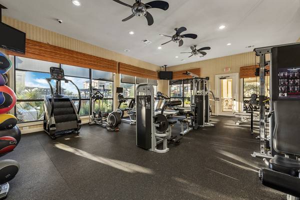 fitness center at Grand Villas at Tuscan Lakes Apartments