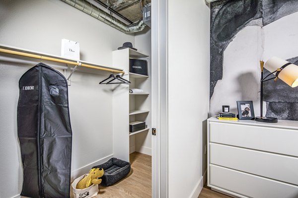Llewellyn Apartments: Spacious bedroom closet with ample storage space