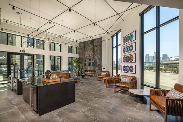 Modern clubhouse with cozy seating and stylish decor at Llewellyn Apartments