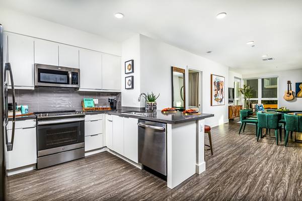 kitchen at Llewellyn Apartments
