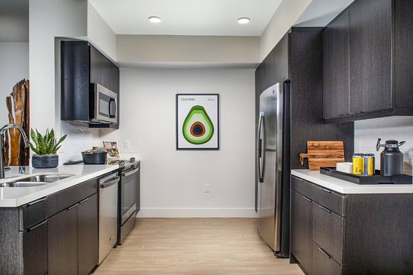 kitchen at Llewellyn Apartments