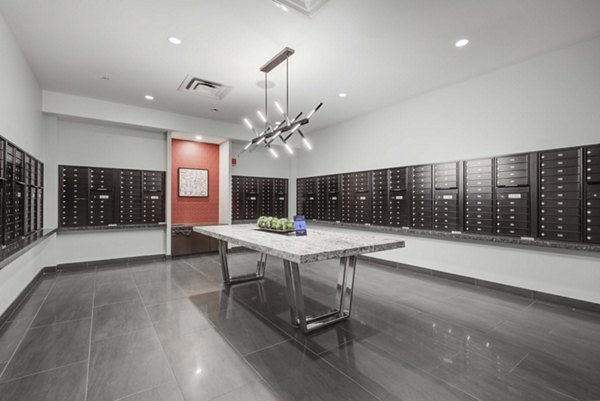 mail room at DelRay Tower Apartments