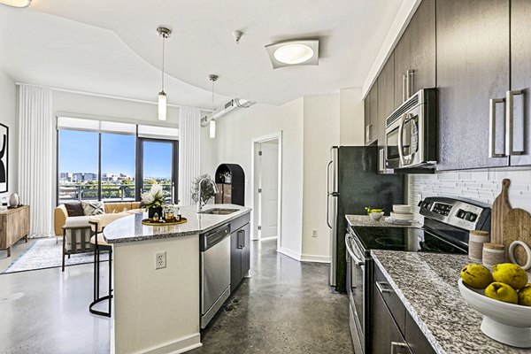 kitchen at DelRay Tower Apartments