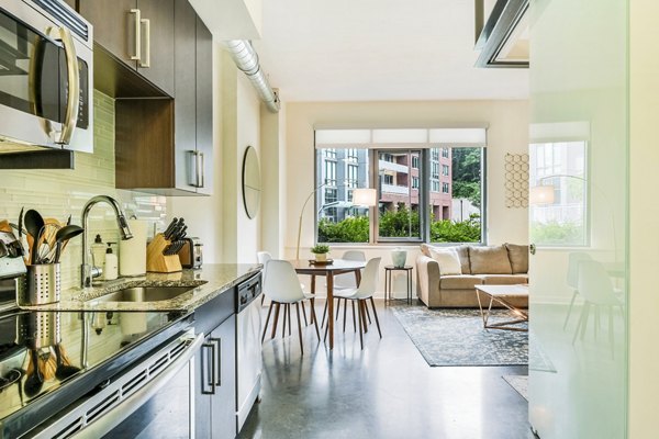 kitchen at DelRay Tower Apartments