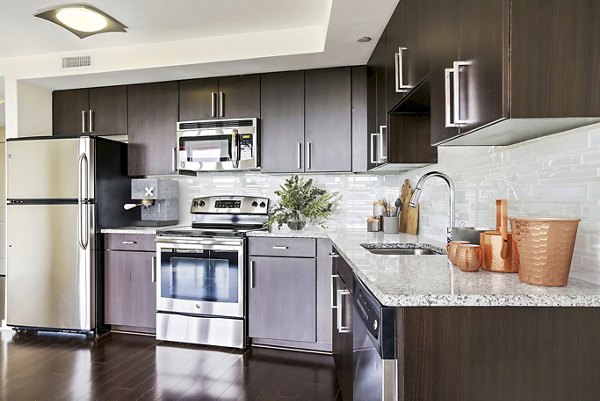 kitchen at DelRay Tower Apartments