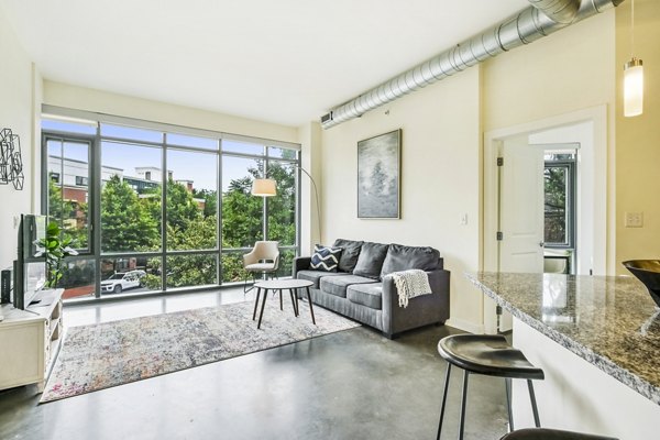 living room at DelRay Tower Apartments