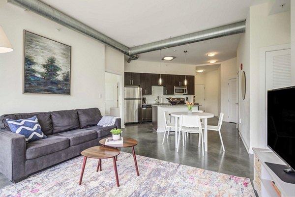 living room at DelRay Tower Apartments