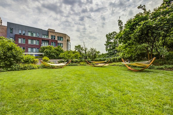 hammock area at DelRay Tower Apartments