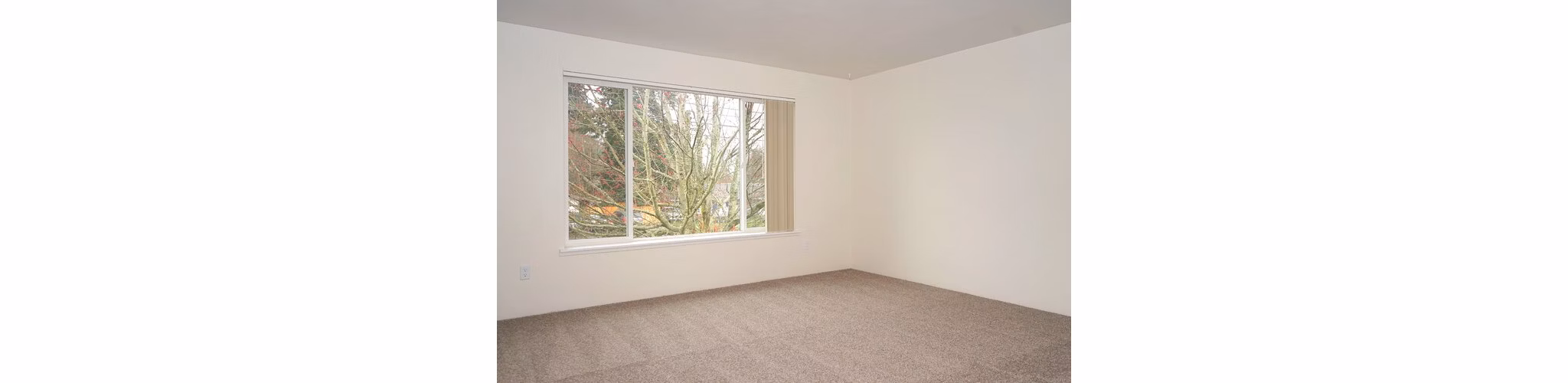 Spacious bedroom with contemporary design in Lancaster Terrace Apartments