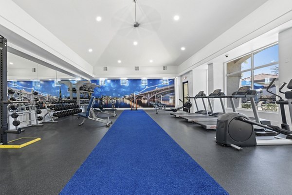 fitness center at Tempe Station Apartments