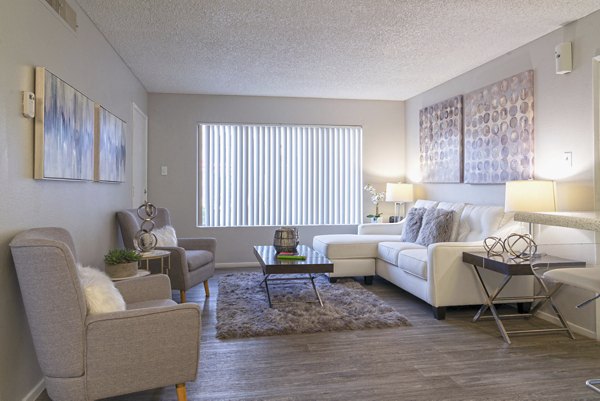 living room at Westmount at Urban Trails Apartments