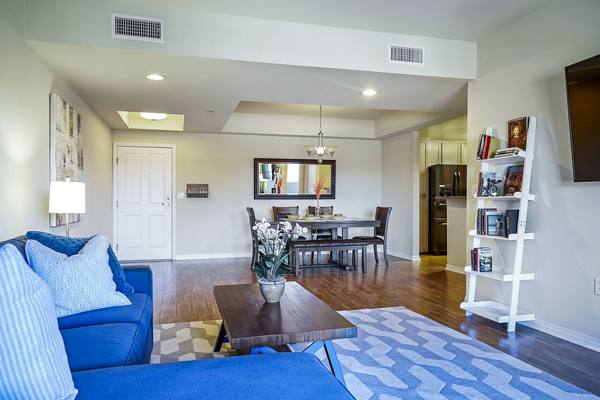 living room at 6940 Sepulveda Apartments