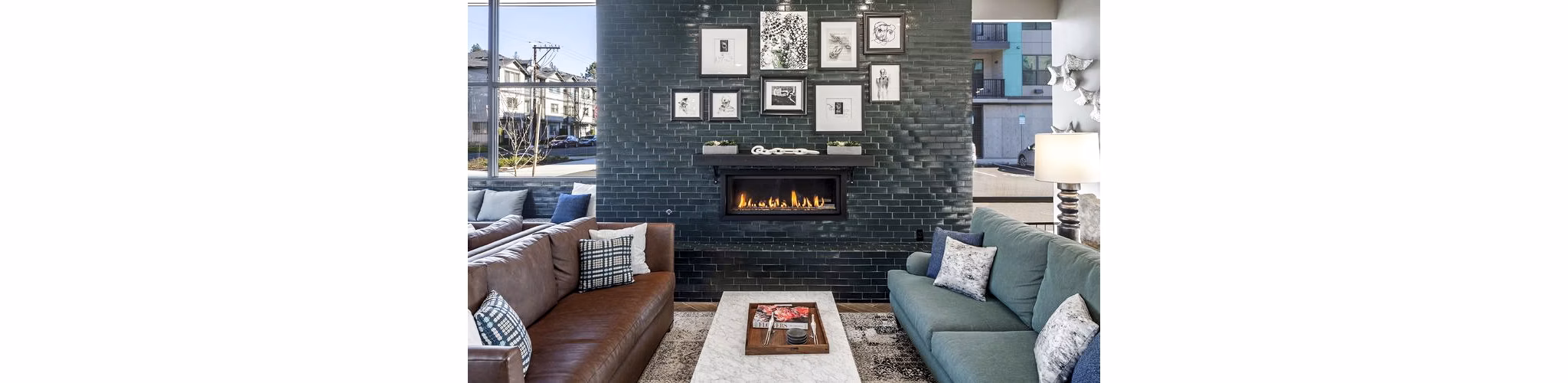clubhouse/lobby at Astikos Lofts Apartments