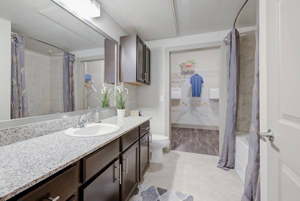 bathroom at Lone Oak Apartments