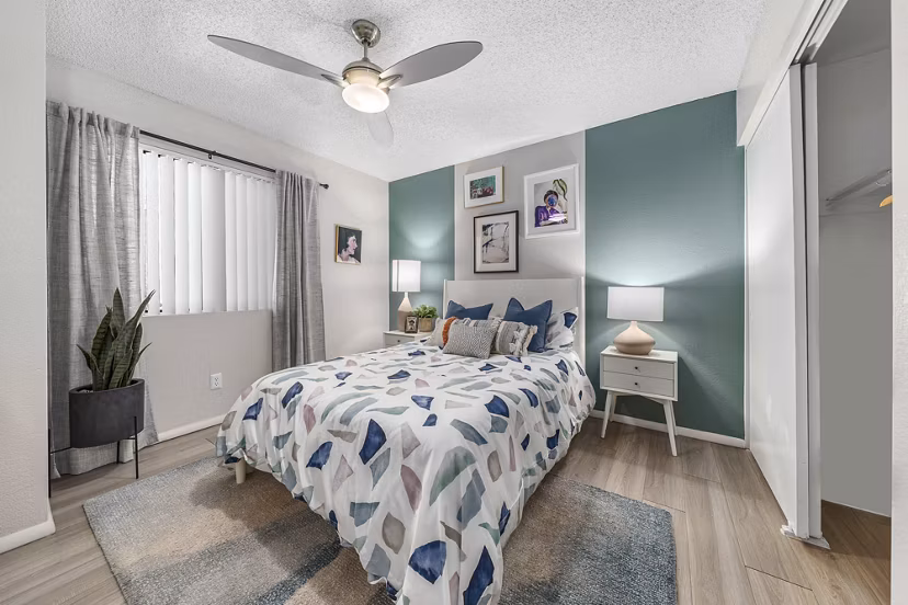bedroom at Espiral Apartments