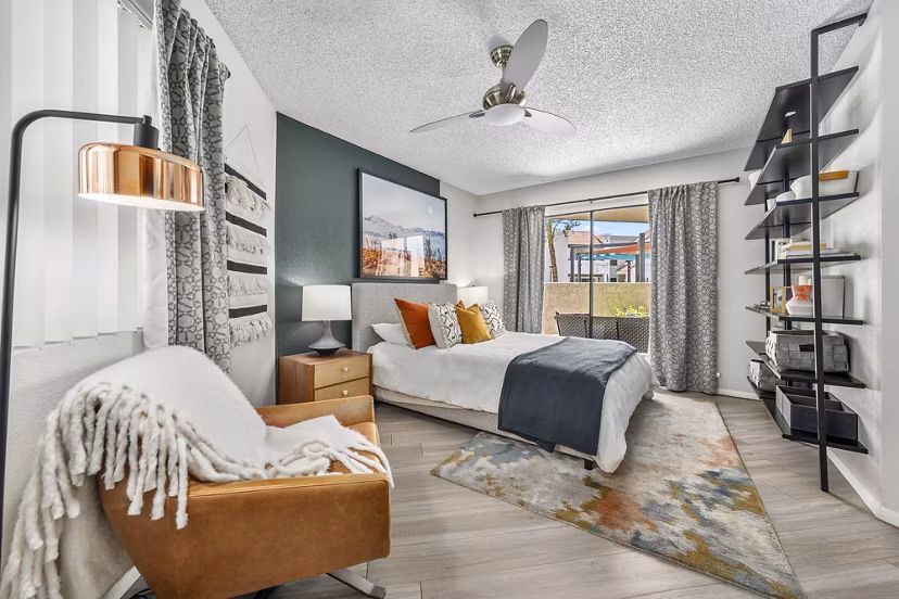 bedroom at Espiral Apartments