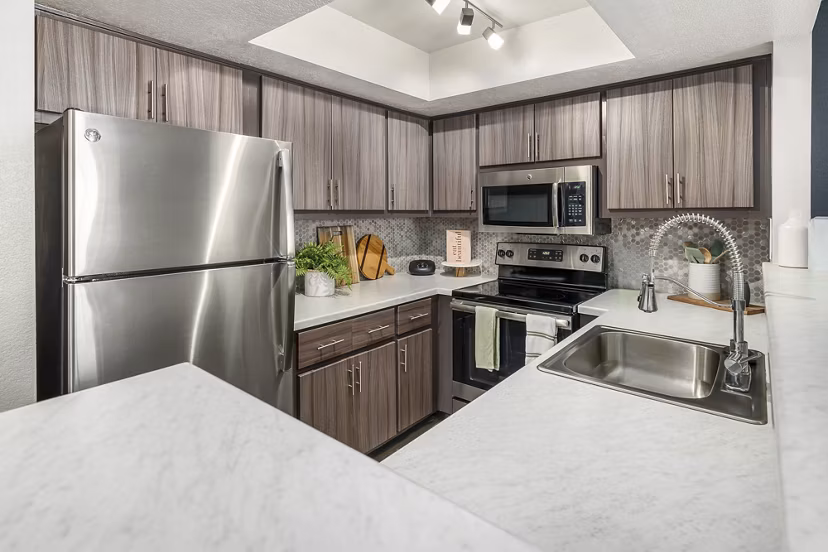 kitchen at Espiral Apartments