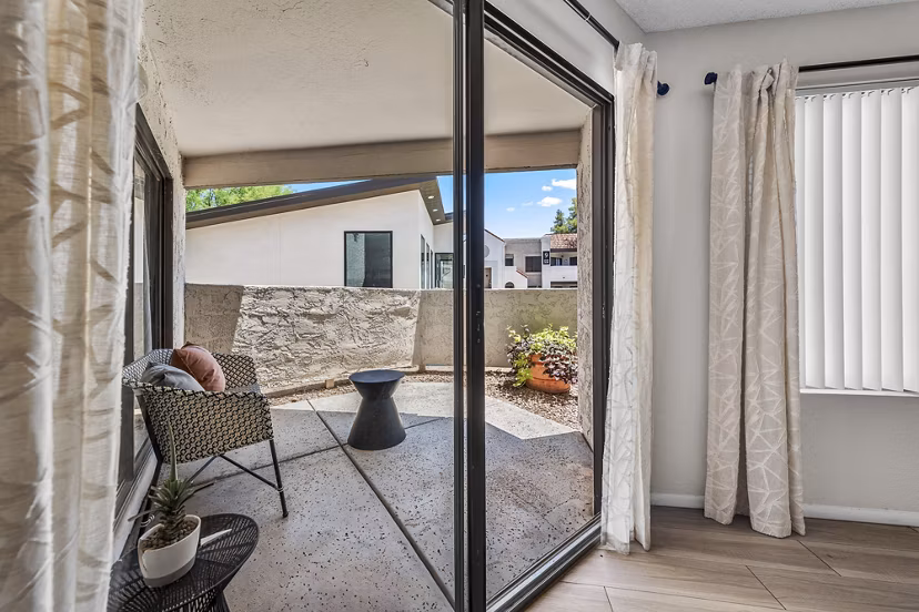 patio at Espiral Apartments