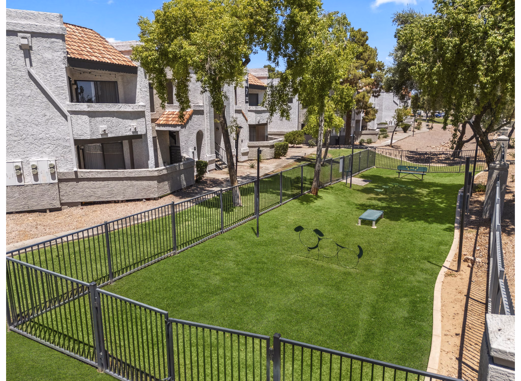dog park at Espiral Apartments