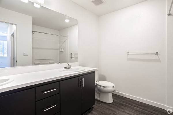 bathroom atThe Mix at SoHay Apartments