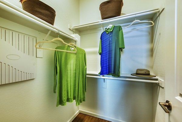 Bedroom closet with ample storage space at Abode at Litchfield Park Apartments