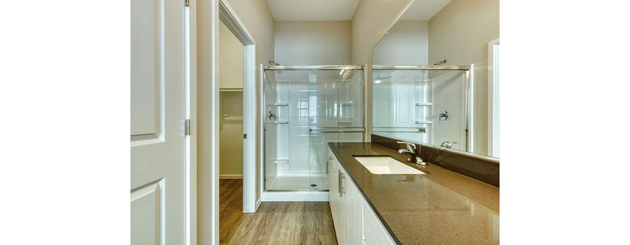 Bathroom featuring modern fixtures at Abode at Litchfield Park Apartments