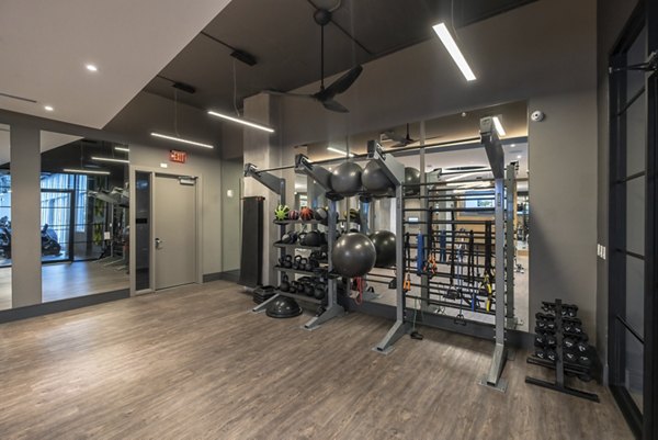 Fitness center with state-of-the-art equipment at NOVO Las Olas Apartments, encouraging an active lifestyle for residents
