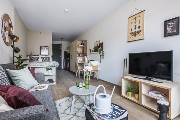 living room at OurDomain Amsterdam South East Apartments