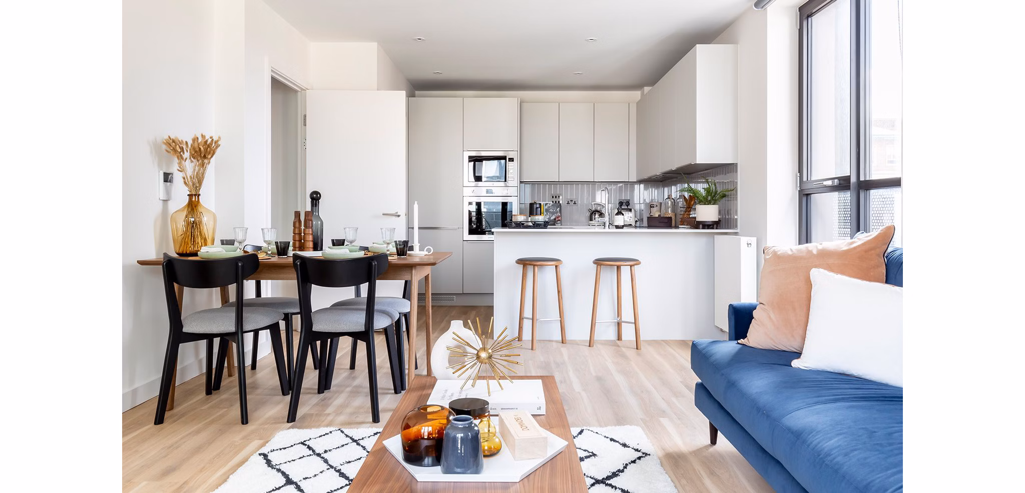 living room at Ten Degrees Apartments