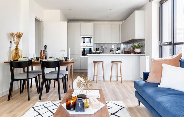 living room at Ten Degrees Apartments