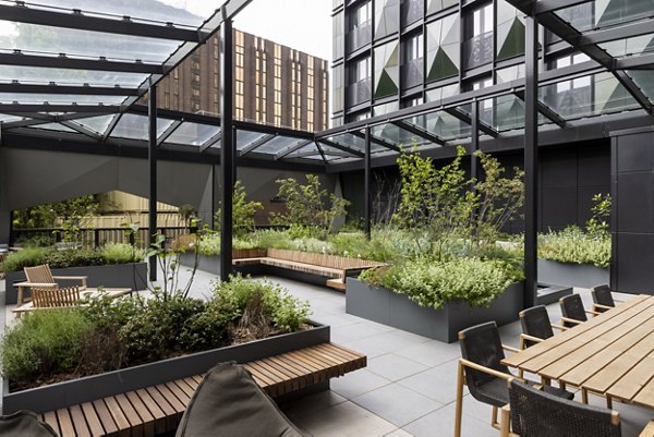 patio area at Ten Degrees Apartments